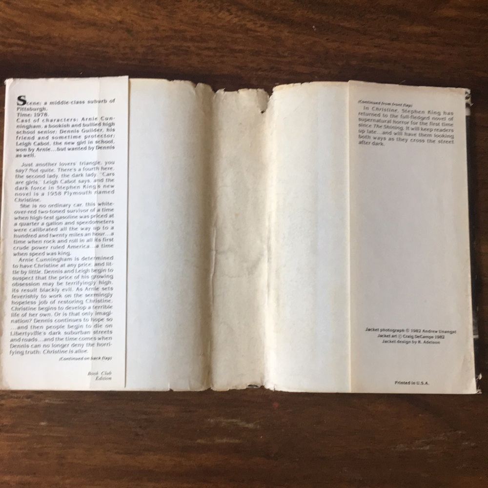 3 Stephen King Vintage Hardcover Books 80s - Christine, Cujo, Eyes of the Dragon - Picture 7 of 16